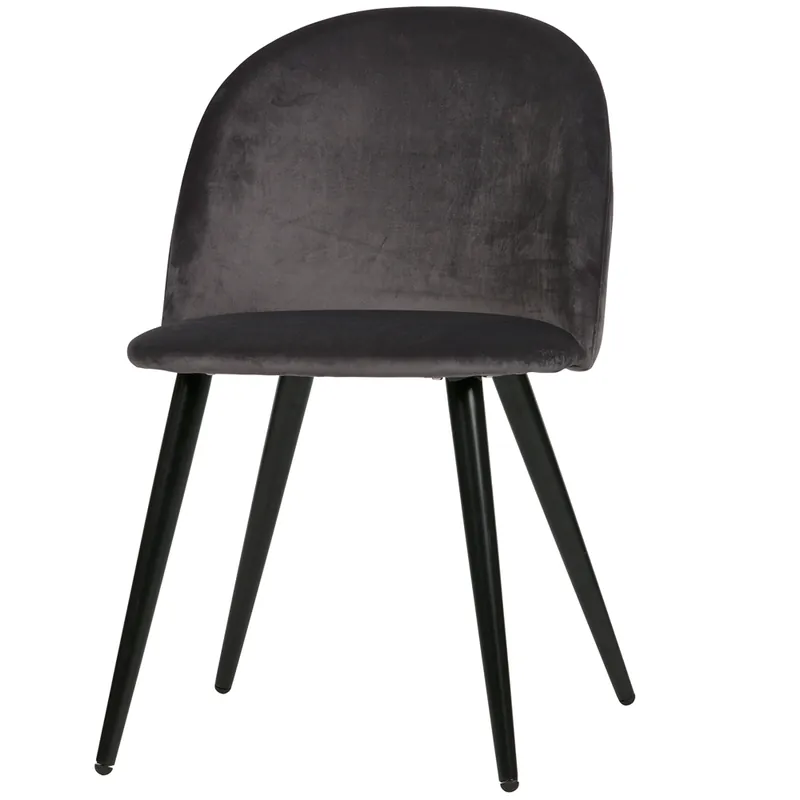 Top-Angebot woood 2er Set Esszimmerstuhl FAY Samt anthrazit - Ausstellungstück