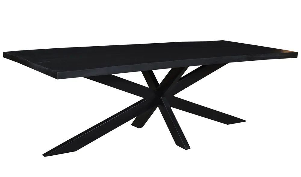 Must-Have Esstisch Spider 180 x 100 cm Mango Holz schwarz