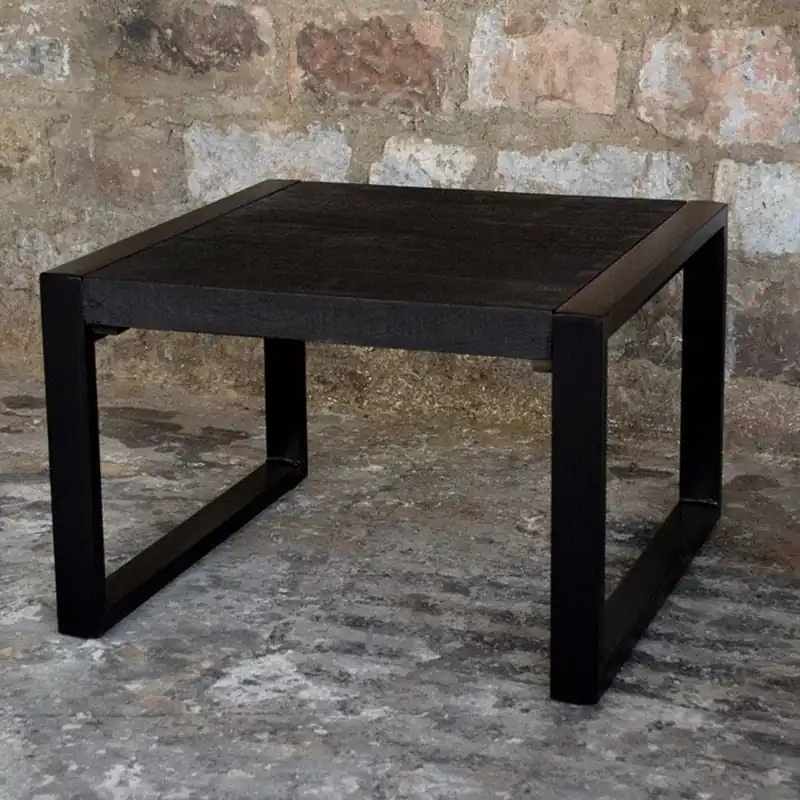 Angebot Beistelltisch Couchtisch Norris 60 x 60 cm Mango Holz Metall