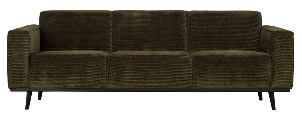 Neuheit 3 Sitzer Sofa Statement Rib Cord warmgrün Couch