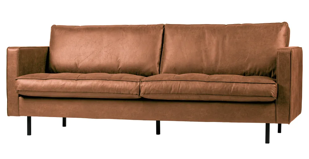 Wochenendangebot 2,5 Sitzer Sofa Rodeo Classic Cognac recyceltes Leder