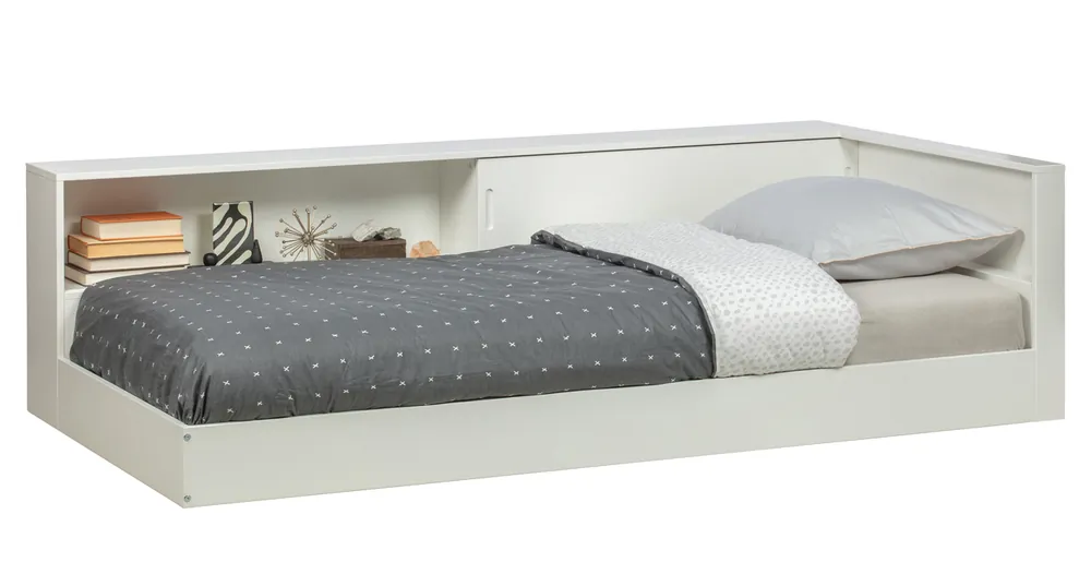 Letzte Chance woood Eckbett Connect Bett 213 x 118 cm Kiefer weiß