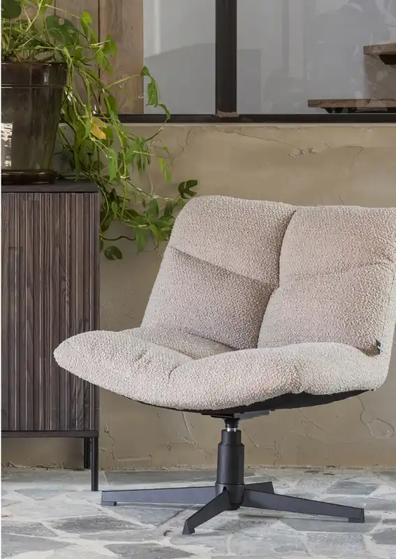 Lounge Sessel Vinny Sand drehbar Fernsehsessel Preiswert