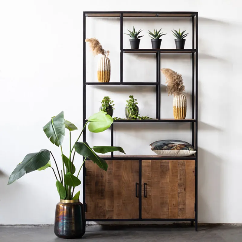 Industrie Regal Bücherregal Ruby B 110 cm Mango Holz Neuheit