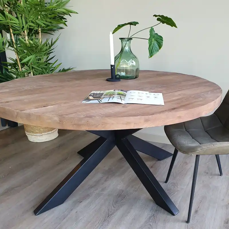 Aktuell Esstisch Sturdy Ø 140 cm rund Mangoholz