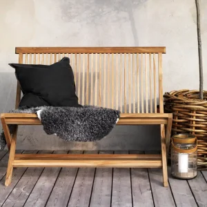 Teakholz 2-Sitzer Gartenbank klappbar Super-Preis
