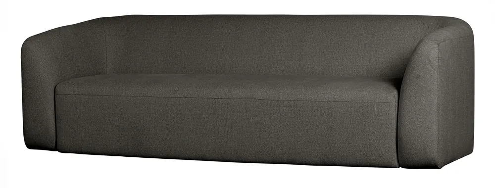 3 Sitzer Sofa Sloping Webstoff Chenille grau/schwarz melange Letzte Chance