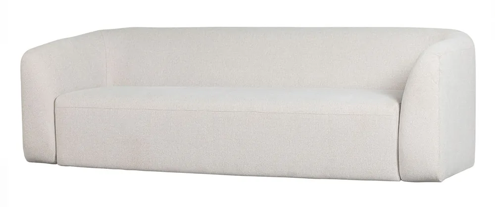 3 Sitzer Sofa Sloping Webstoff Chenille pearl melange Highlight