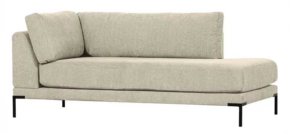 vtwonen Lounge Element rechts Couple Webstoff sandfarben Melange Couch Sofa Direktkauf