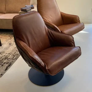 Exclusiver Sessel Jurgen drehbar CONCRETE Leder Ledersessel Angebot
