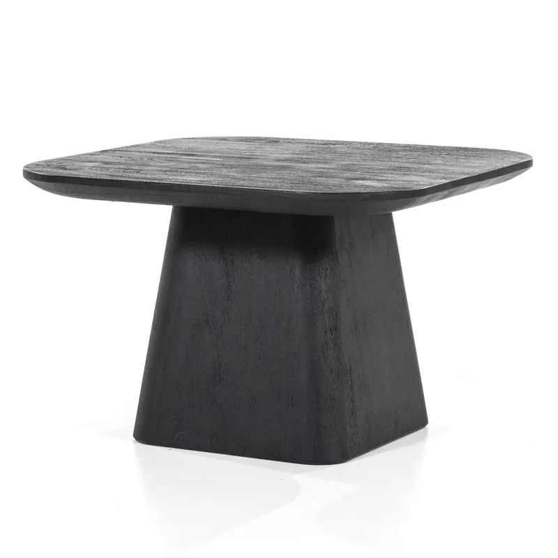 Bestpreis Couchtisch MALO 60 x 60 cm Mangoholz schwarz