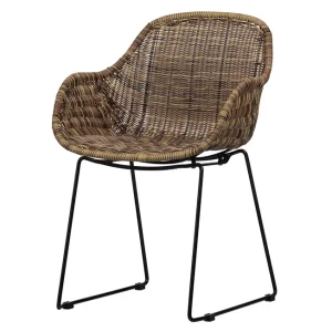 2er Set Esszimmerstuhl Stuhl Willow natur Kunstrattan Top-Preis