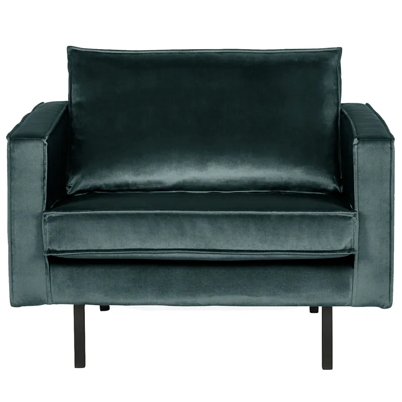 1,5 Sitzer Sessel Rodeo Samt blaugrün Lounge Online Kaufen