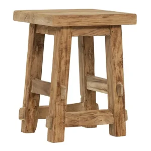 Kracherpreis Must-Living Hocker Tuscany SH 40 cm recyceltes Teakholz massiv Sitzhocker