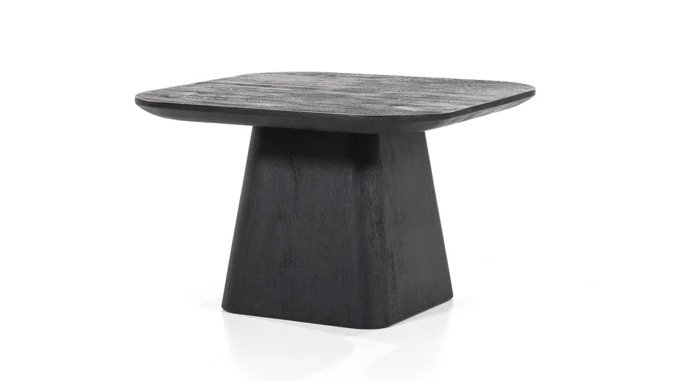 Knallerangebot Beistelltisch Aron 60 x 60 cm Mango Massivholz schwarz