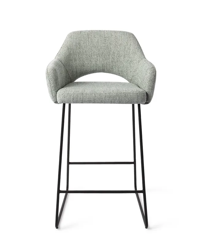 Billig Barhocker Sitzhöhe 65 cm Yanai grün türkis Barstuhl