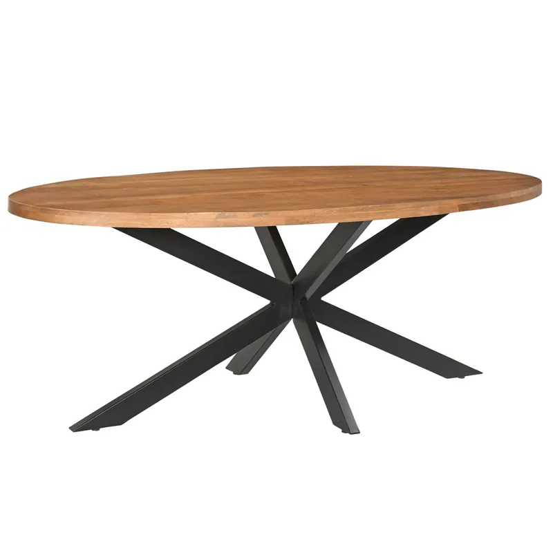 Esstisch Rocky oval 210 x 110 cm Mangoholz Garantierte Lieferung