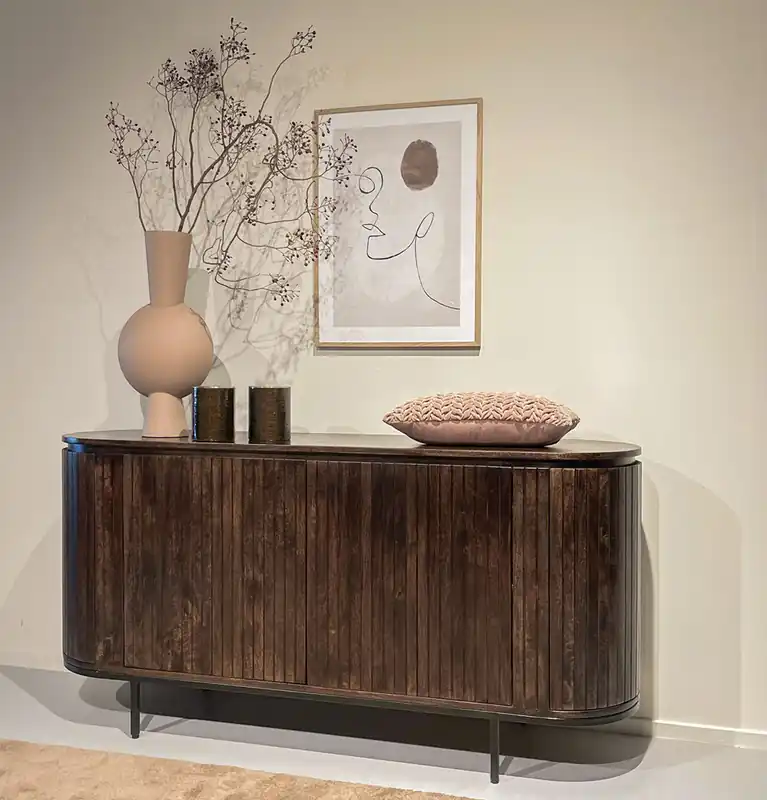 Sale RETRO CHIC Sideboard Noor 170 cm Mango Holz braun
