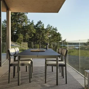 Kracherpreis Design Gartentisch B45 anthrazit 250 cm Aluminium