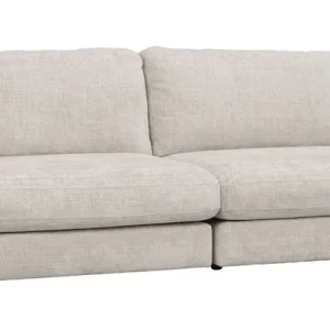 3-Sitzer Lounge Sofa ALMA hellgrau Expressversand