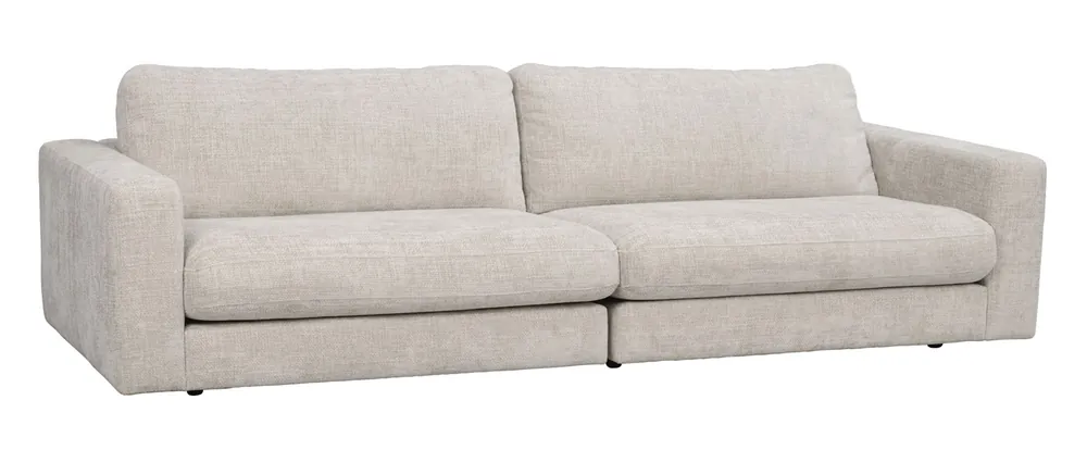 3-Sitzer Lounge Sofa ALMA hellgrau Expressversand