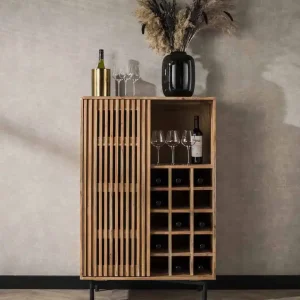 Weinschrank Kommode Highboard SALDO Akazie Wochenendangebot