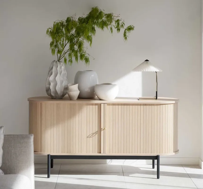 Sideboard Kommode HILLEVI whitewash Eiche Nur Heute