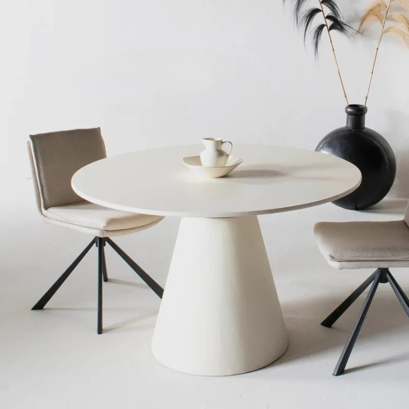 Jetzt Kaufen Esstisch NELO Ø 150 cm rund Mangoholz MDF beige