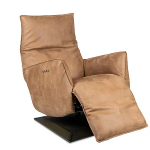 Heißes Angebot Relaxsessel LEONO elektrisch verstellbar Leder Kenia cognac