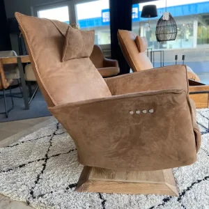 Relaxsessel LEONO elektrisch verstellbar Leder Kenia cognac Direkt Vom Hersteller