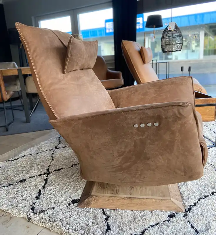 Relaxsessel LEONO elektrisch verstellbar Leder Kenia cognac Direkt Vom Hersteller