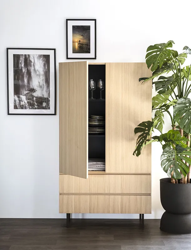 Begrenztes Angebot Schrank Higboard Thomas Eiche natur 170 cm