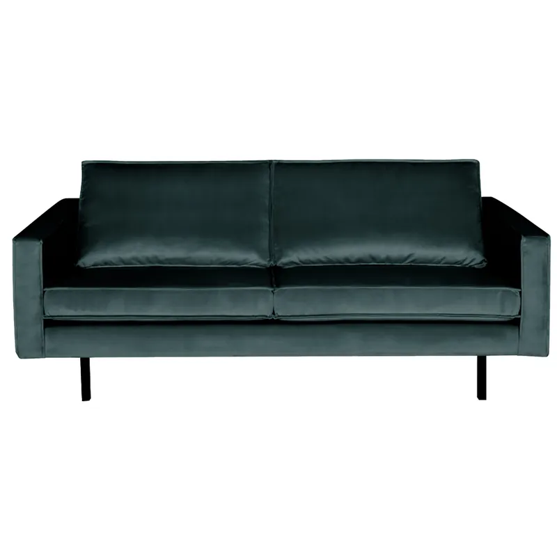 Highlight 2,5 Sitzer Sofa Rodeo Samt blaugrün Couch
