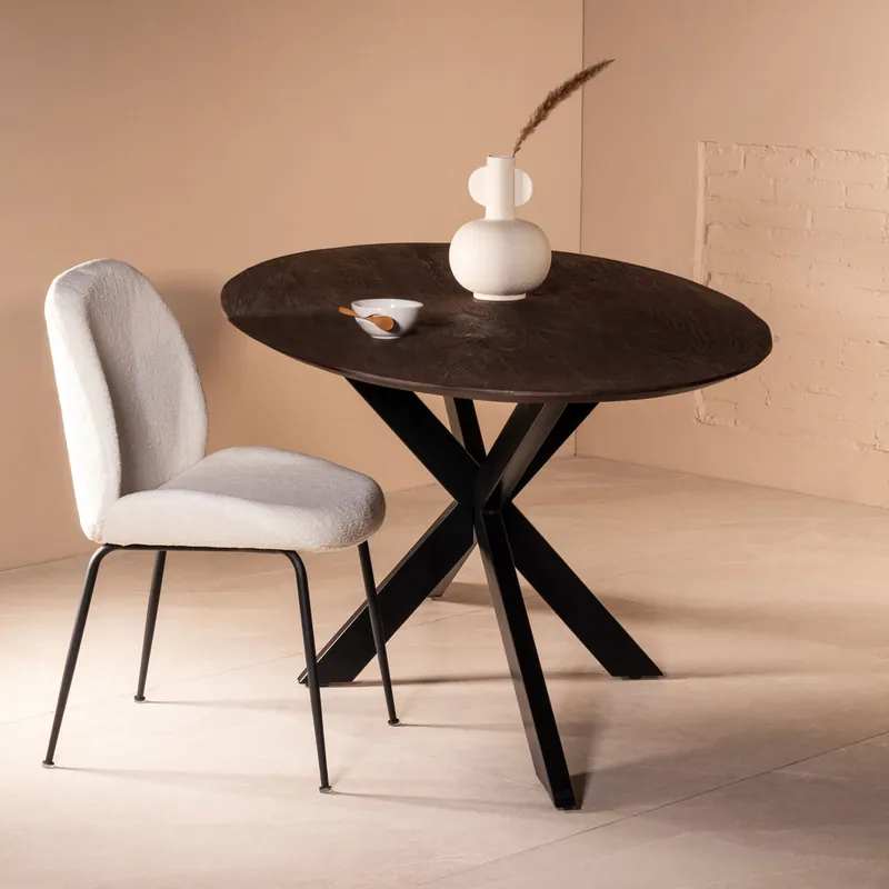 Markenprodukt Esstisch MODEO oval 200 x 100 cm Mangoholz braun