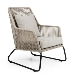 Markenprodukt Lounge Gartensessel MIDWAY Kunstrattan beige incl. Sitzkissen