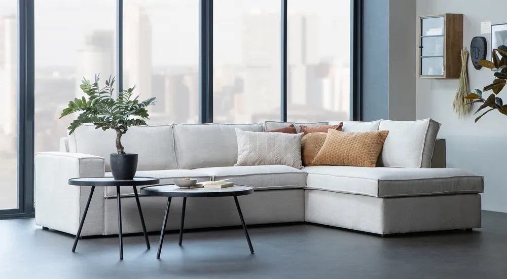 Woood Ecksofa Freddie naturel Chaiselongue rechts Ausverkauf