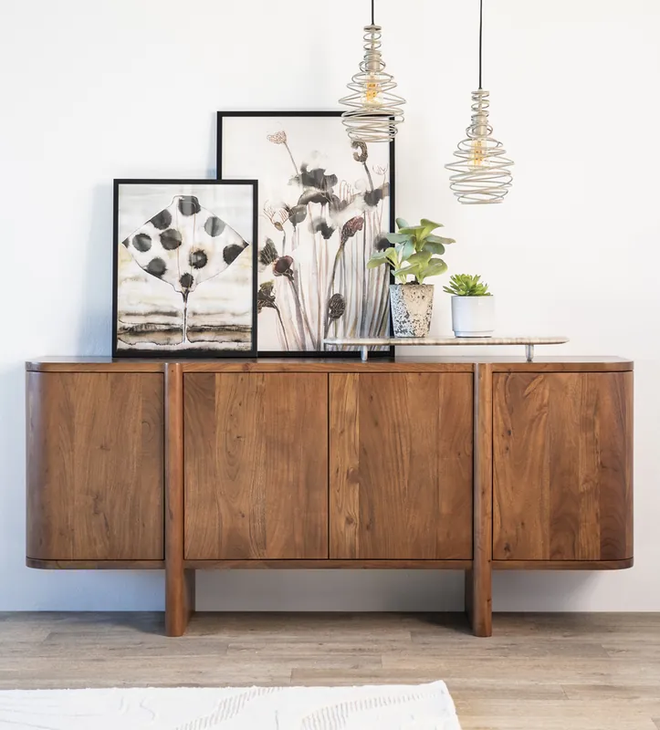 Ausverkauf Sideboard JULIAN aus Akazienholz natur 170 cm
