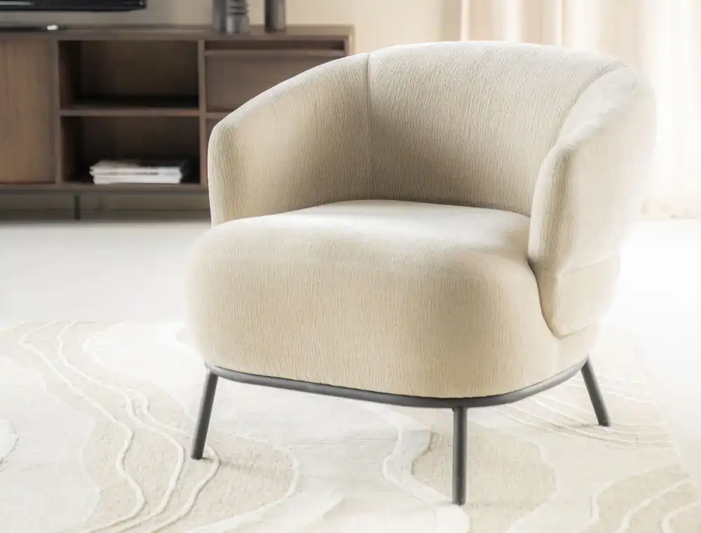 Neue Kollektion Sessel David Safari taupe Loungesessel