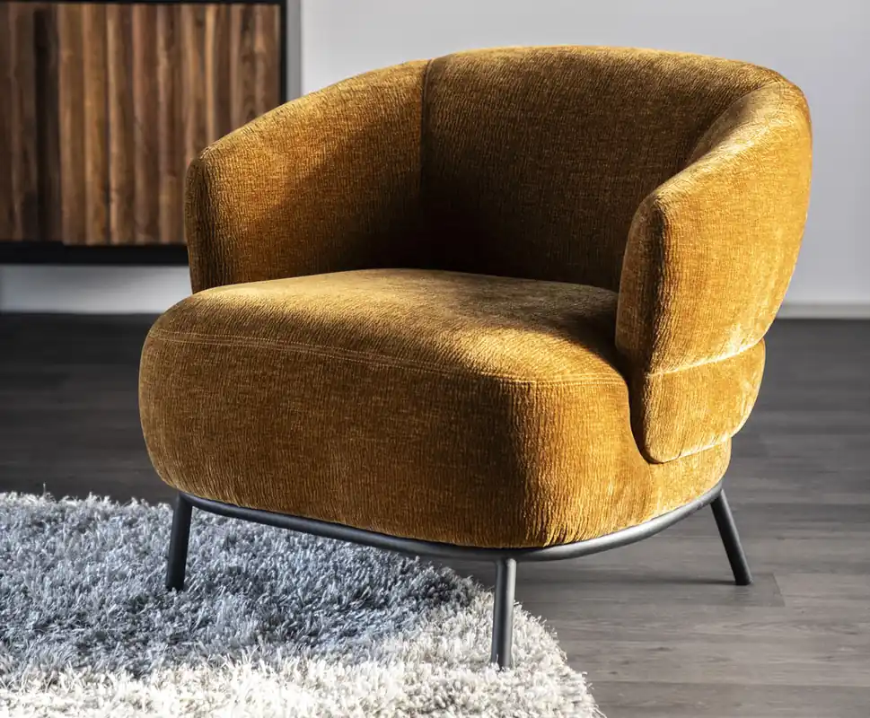 Super-Preis Sessel David Safari mustard