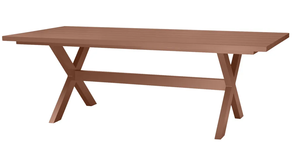 Gartentisch DELTA 220 x 105 Aluminium terra Picknicktisch Sichere Zahlung