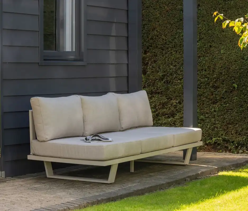 Gartenmöbel Lounge Sofa BEAR Alu sandfarben Outdoor Bestseller