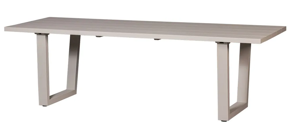 Gartentisch BEAR 240 x 87 cm Aluminium sand Sale