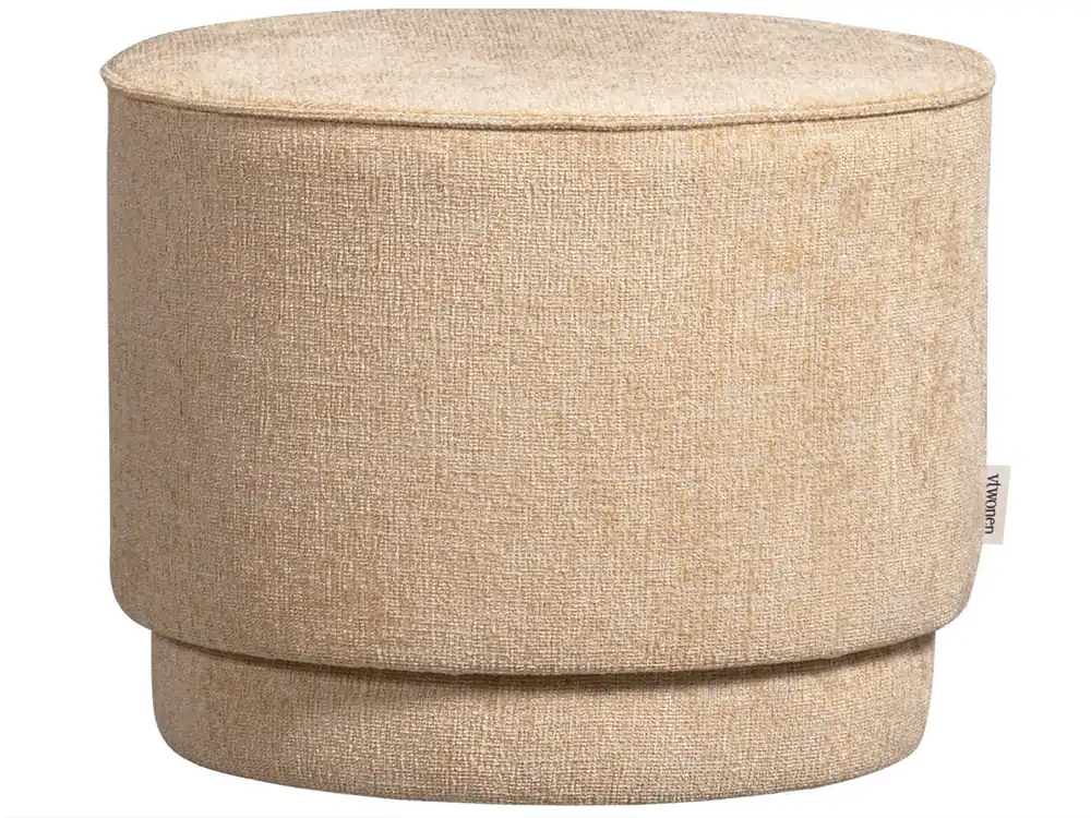 Expressversand Pouf PEARL XL Ø 40 cm Hocker Sitzhocker natur melange