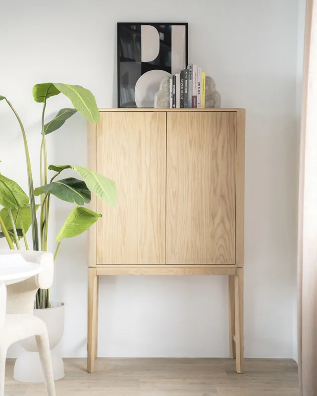 Highboard Harvey 2-türig H 150 cm Eiche natur Mega-Angebot