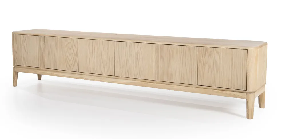 TV Möbel Lowboard Harvey 220 cm Eiche Garantierte Lieferung