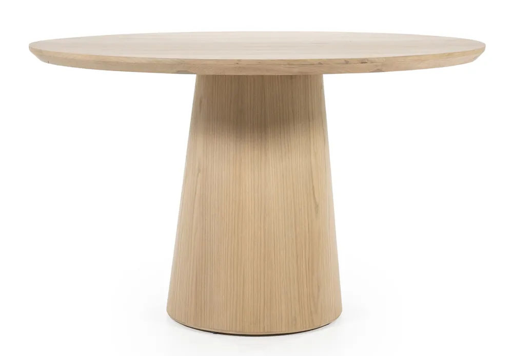 Esstisch Nola rund 130 cm MDF Eiche Zertifiziert