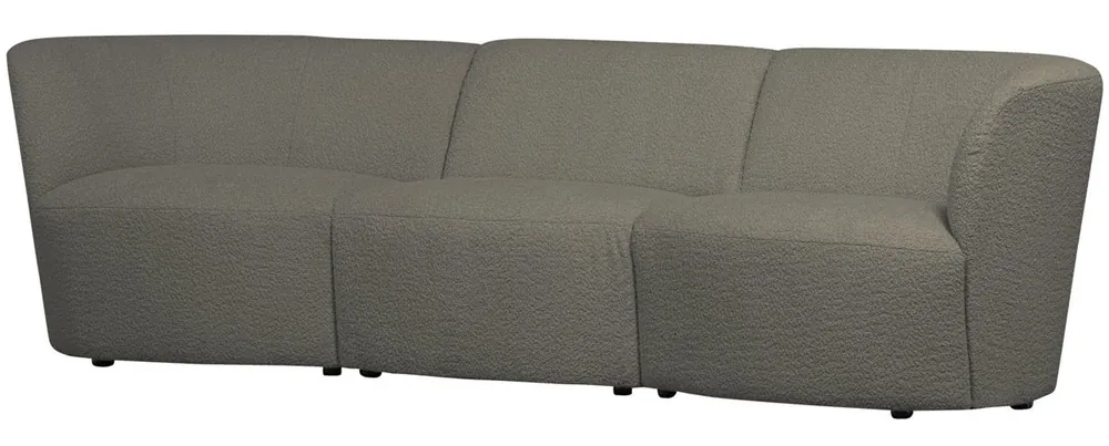 Rabatt 3 Sitzer Sofa COCO 227 cm BOUCLÉ warmgrün
