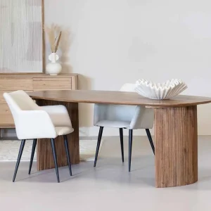 Bestpreis Esstisch MELINE braun oval Mango Holz 300 cm