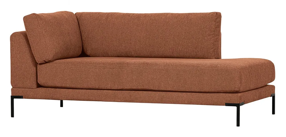 vtwonen Lounge Element Couple rechts Webstoff rust Melange Couch Sofa Abverkauf