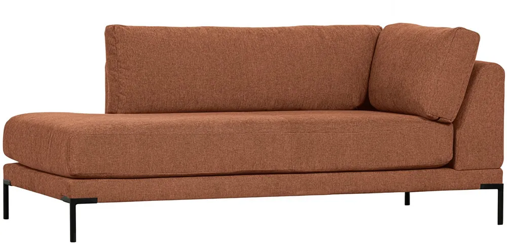 Highlight vtwonen Lounge Element Couple links Webstoff rust Melange Couch Sofa